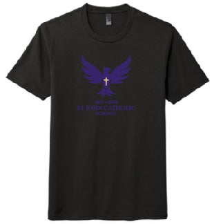 Spirit triblend soft T-shirts with 100th Anniversary logo in 3 colors